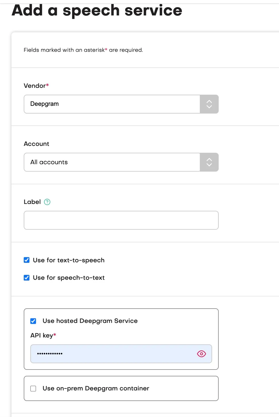 adding speech